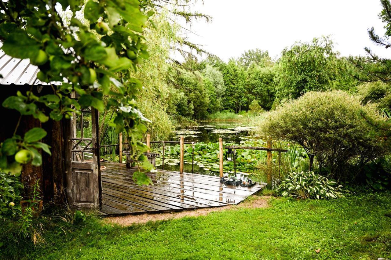 Villa Idilliska Latgaliesu Lauku Maja Ar Melno Pirti Aglona Esterno foto